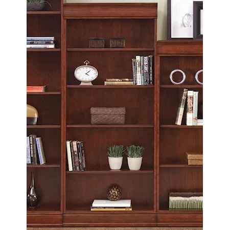 Transitional Jr Executive 72 Inch Bookcase